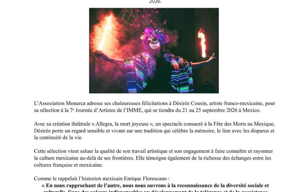 Nous avions eu le plaisir d’accueillir son spectacle en 2022